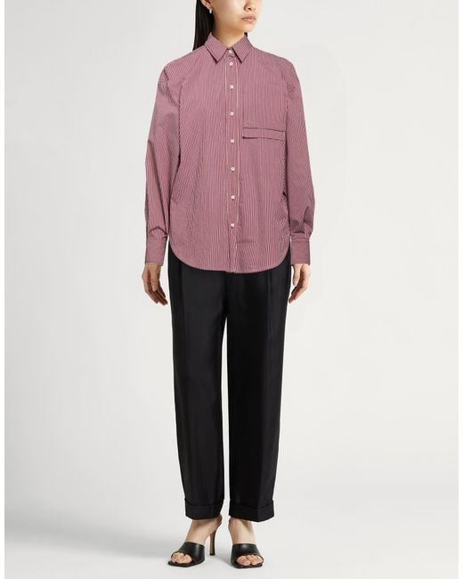 Brunello Cucinelli Pink Shirt Cotton, Polyamide