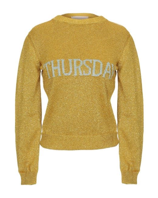 Alberta Ferretti Yellow Sweater Polyamide, Elastane, Polyester, Virgin Wool