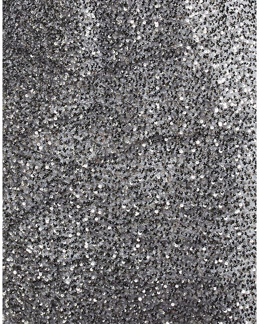 Imperial Gray Mini Dress Polyester, Elastane