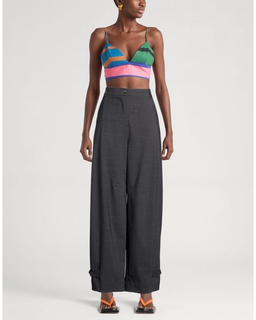 P.A.R.O.S.H. Gray P.A.R.O..H. Pants Virgin Wool, Elastane