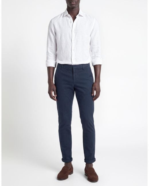 Dondup Blue Pants Cotton, Elastane for men
