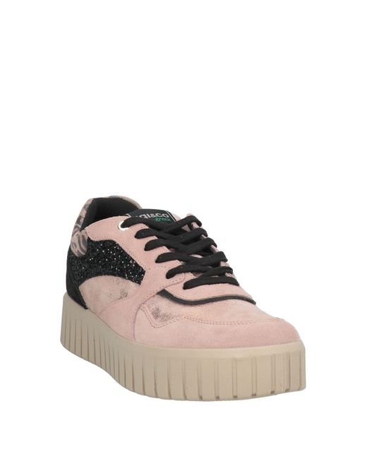 Igi&co Pink Sneakers Textile Fibers