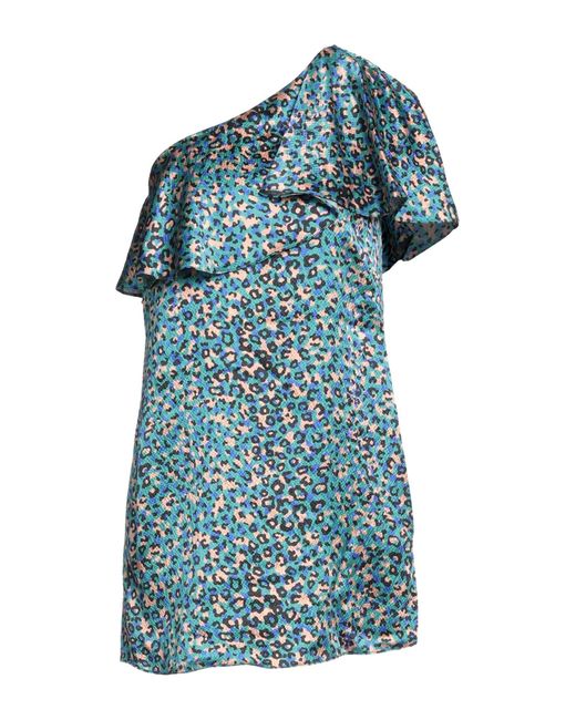 Saint Laurent Blue Mini Dress