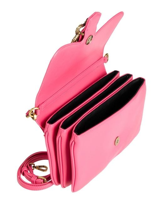 Just Cavalli Pink Garnet Handbag Polyester, Polyurethane Resin