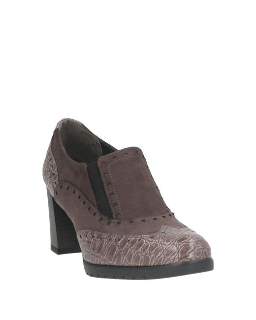 Cinzia Soft Gray Loafers Synthetic Material, Textile Fibers