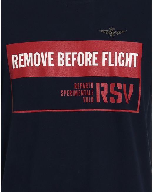 Aeronautica Militare Blue T-Shirt for men