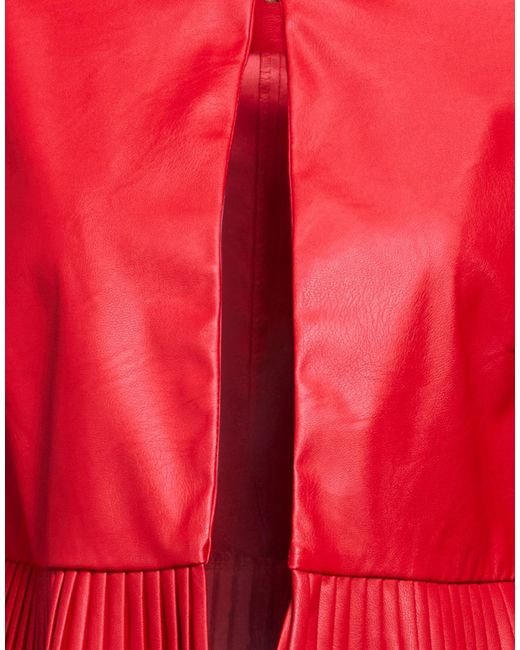 Siste's Red Jacket Polyester, Polyurethane