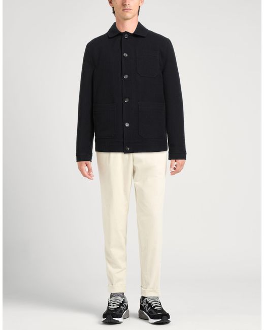 Circolo 1901 Black Midnight Jacket Virgin Wool, Cotton for men