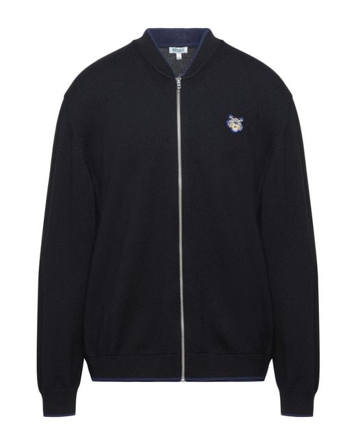 KENZO Blue Cardigan Cotton, Polyamide for men