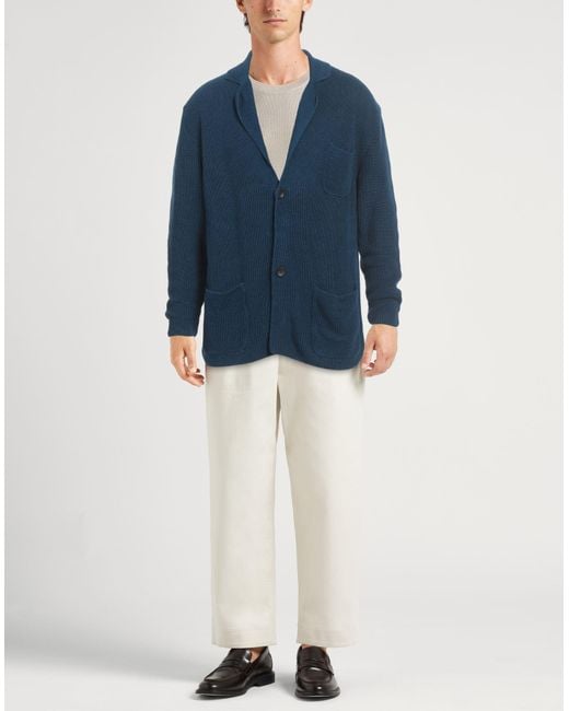 Zanone Blue Cardigan for men