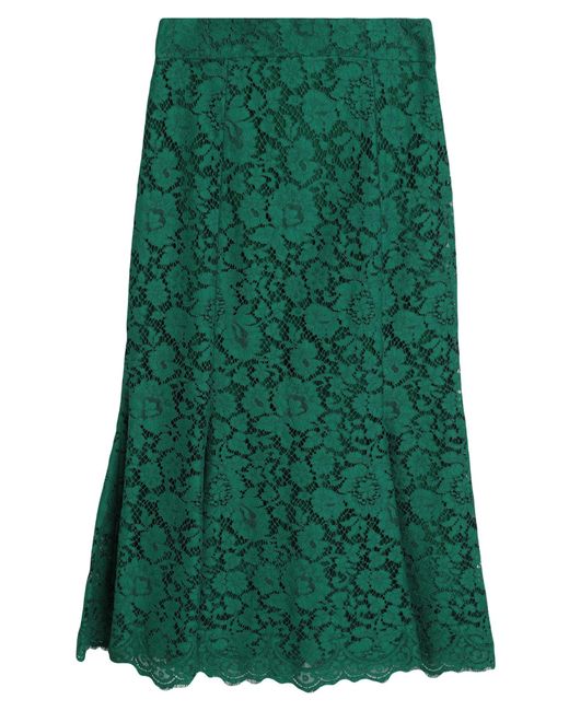 Dolce & Gabbana Green Midi Skirt