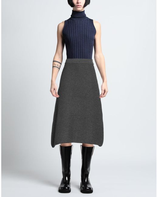 LE17SEPTEMBRE Gray Midi Skirt