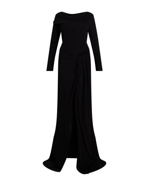 16Arlington Black Maxi Dress Viscose