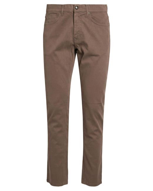 Harmont & Blaine Gray Pants Cotton, Elastane for men