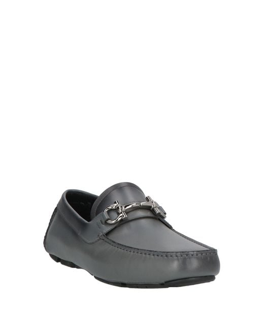 Ferragamo Gray Mokassin