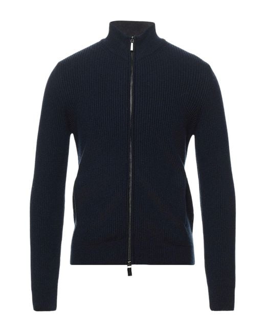Moorer Blue Cardigan for men