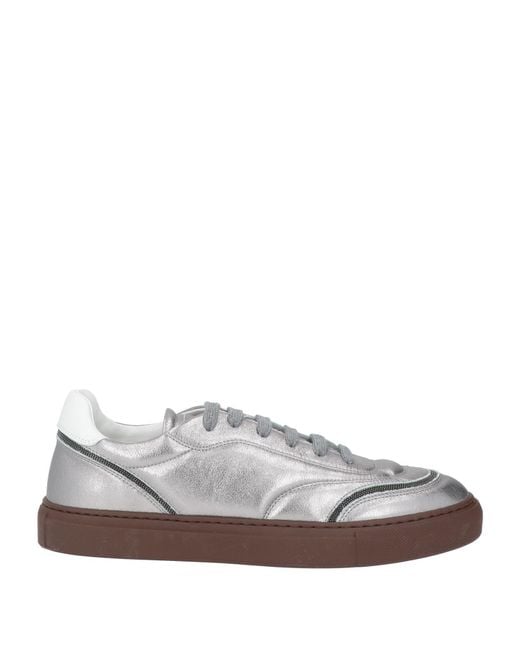 Brunello Cucinelli White Sneakers Leather