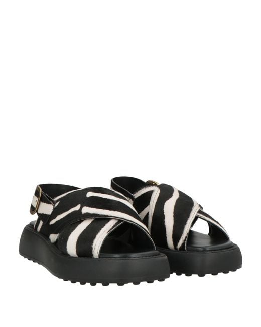 Tod's Black Sandale