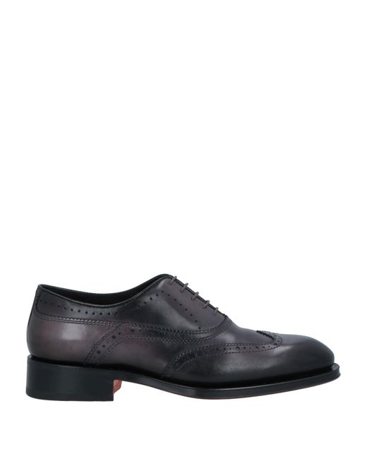 Santoni Black Lace-up Shoes for men