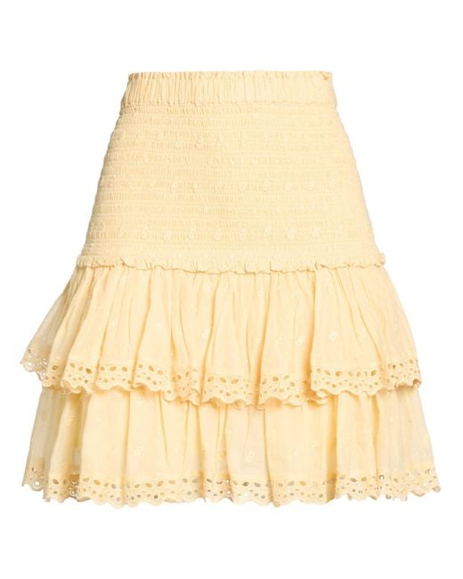Isabel Marant Natural Mini Skirt Cotton