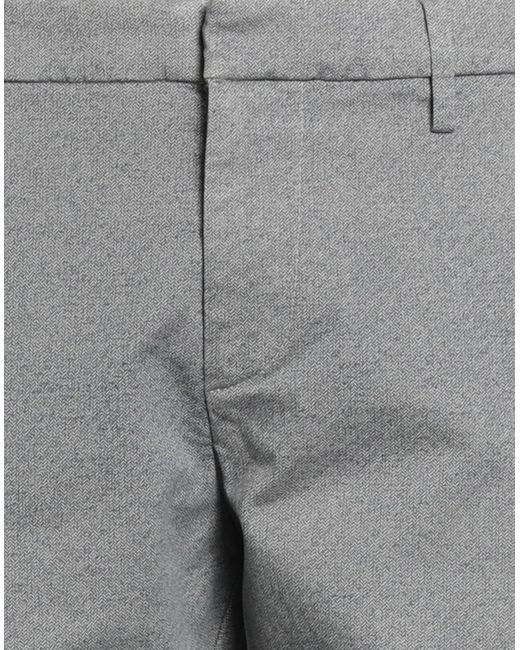 Dondup Gray Light Pants Cotton, Elastane for men