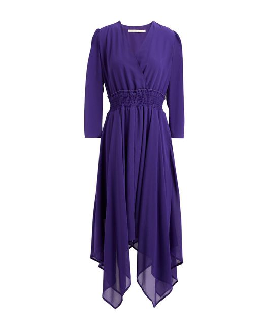 GAUDI Purple Midi-Kleid