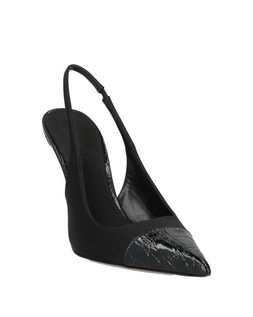 Paris Texas Black Pumps Leather, Textile Fibers