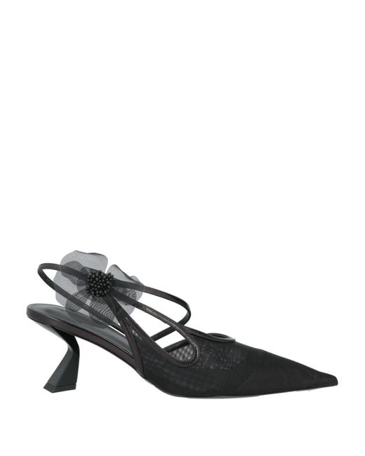 Nensi Dojaka Black Pumps Textile Fibers, Leather