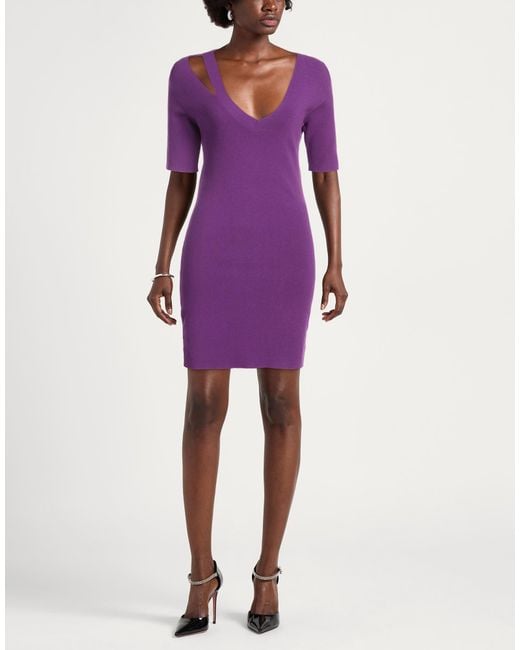 Dondup Purple Mini Dress