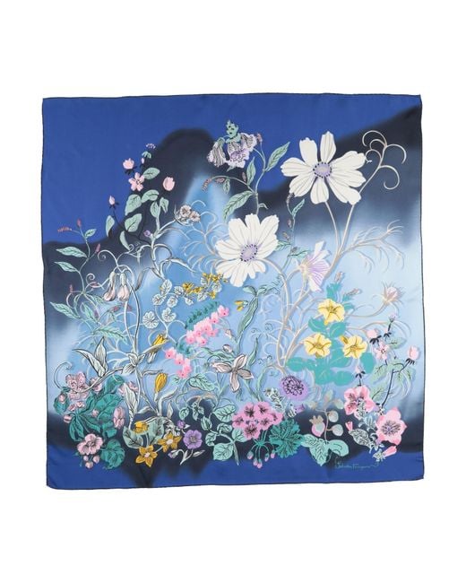 Ferragamo Blue Scarves
