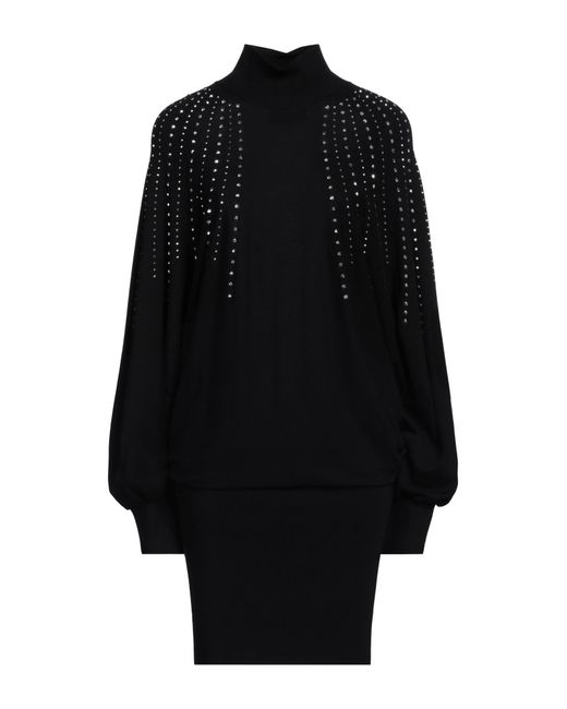 Aniye By Black Midi Dress Viscose, Polyester