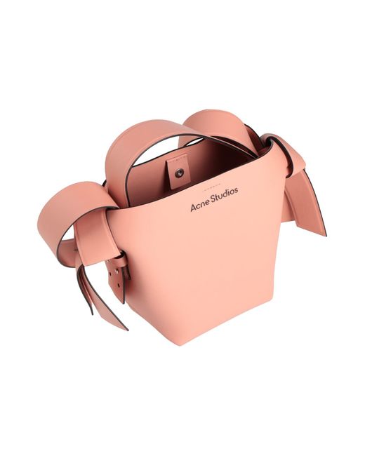 Bolso de mano Acne de color Pink