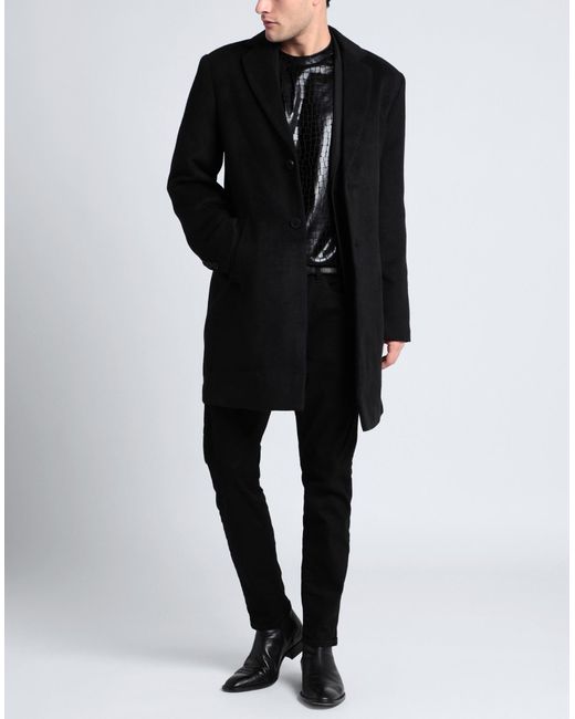 Topman Black Coat for men