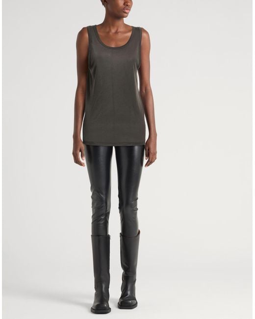 Helmut Lang Gray Charcoal Tank Top Lyocell