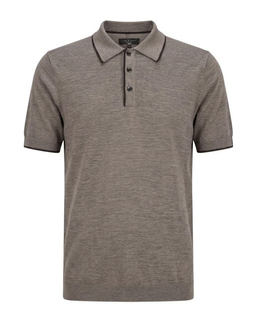 Rag & Bone Gray Polo Shirt for men
