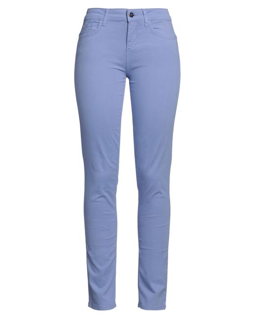 Rebel Queen Blue Pants Cotton, Polyester, Elastane