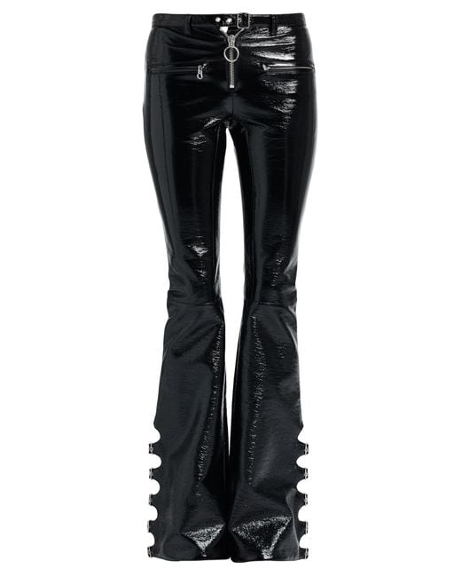 Courreges Black Pants Cotton, Polyurethane, Elastane
