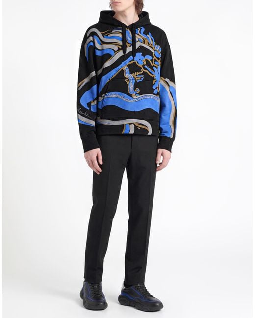 Moschino Blue Sweatshirt Cotton for men