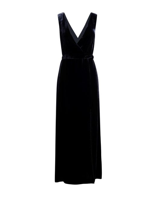 120% Lino Black Maxi Dress