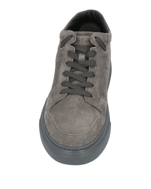 Hogan Gray Sneakers Leather for men