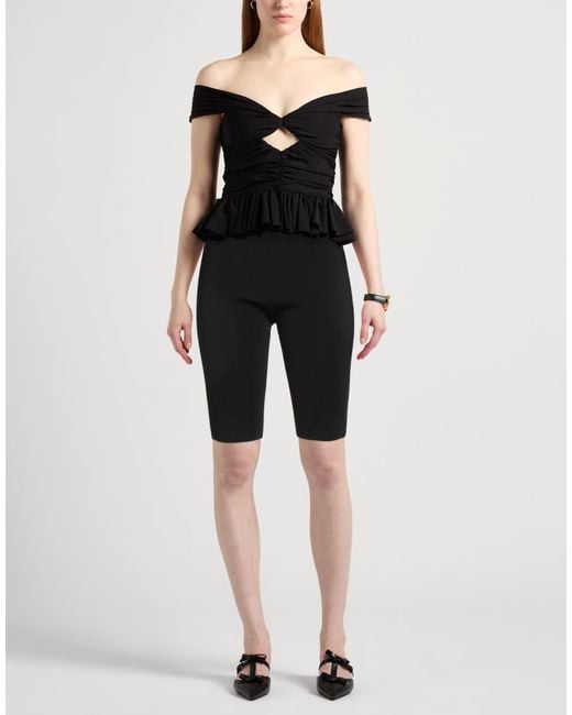 Givenchy Black Shorts & Bermuda Shorts Viscose, Polyamide, Elastane