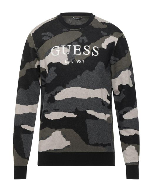 Guess Cotton Jumper in Grey (Gray) for Men Lyst