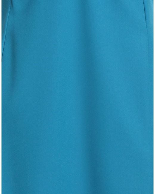 Pinko Blue Mini Dress Polyester, Viscose, Elastane