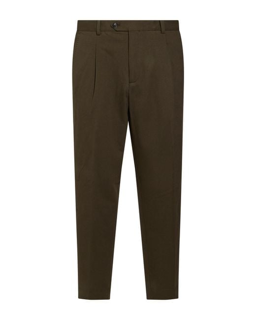 Circolo 1901 Green Military Pants Cotton, Elastane for men