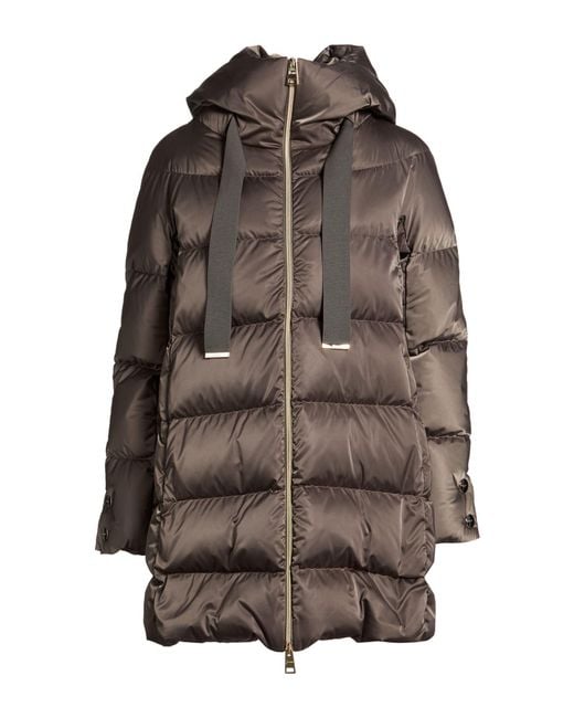 Herno Brown Puffer Polyester