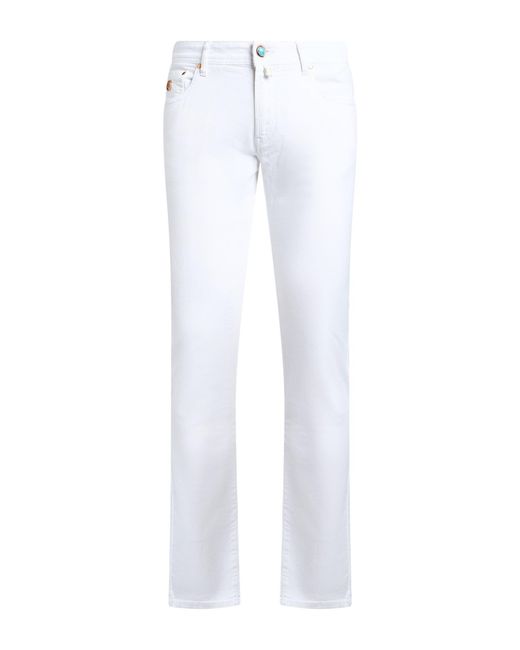 People Of Shibuya White Jeans Cotton, Elastomultiester, Elastane for men