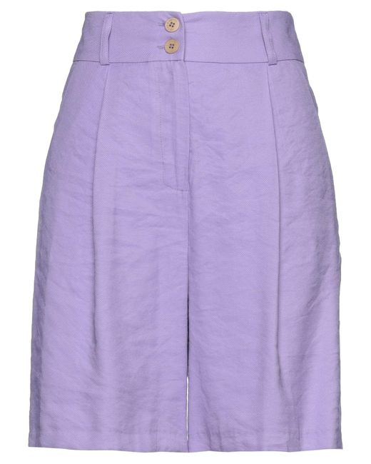 SKILLS & GENES Purple Shorts & Bermuda Shorts