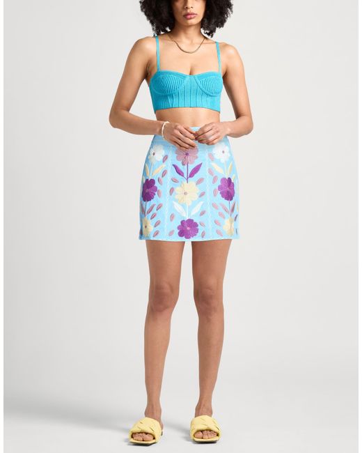 Antik Batik Blue Mini Skirts