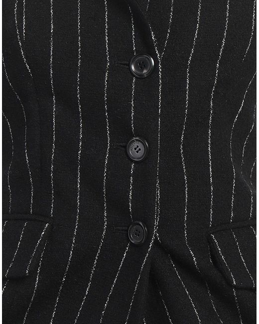 Moschino Black Couture Top Wool, Polyester, Polyamide, Acrylic, Elastane
