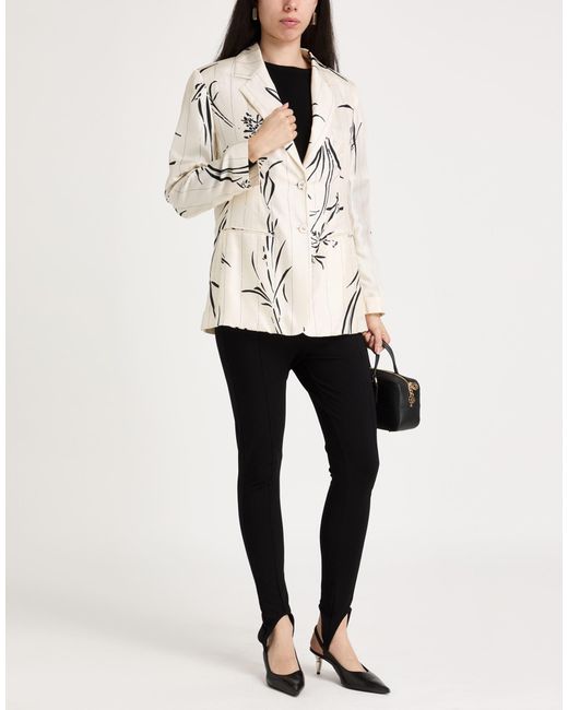 True Royal Natural Ivory Blazer Silk
